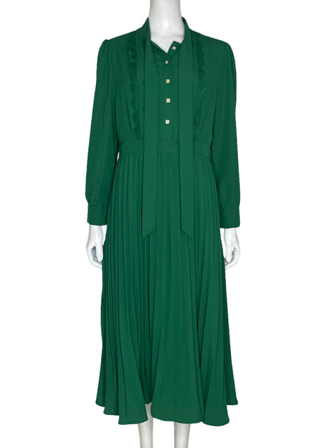 Vestido Keinmay Plisado Verde-Talla M