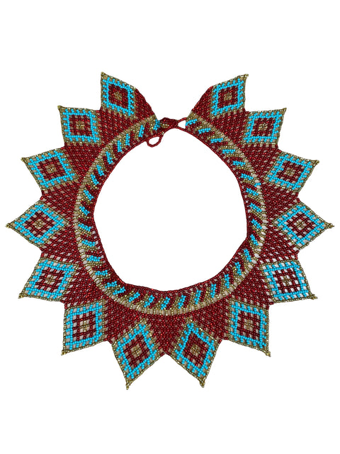Collar Emberá Rojo-Talla U