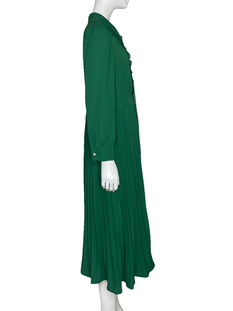 Vestido Keinmay Plisado Verde-Talla M
