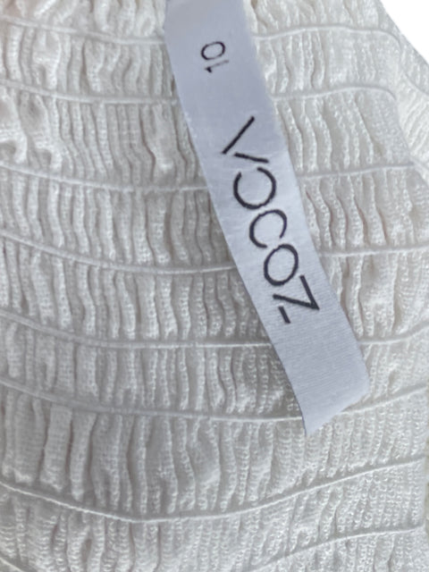 Vestido Zocca Strapless Blancoooo-Talla S