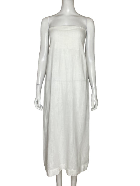 Vestido Zocca Strapless Blancoooo-Talla S