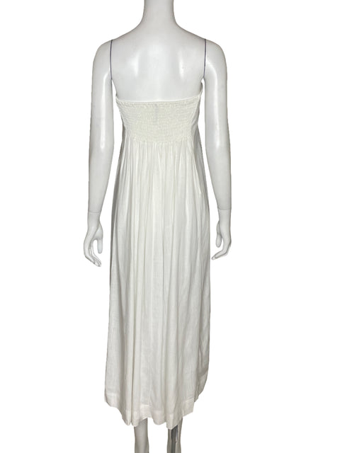 Vestido Zocca Strapless Blancoooo-Talla S