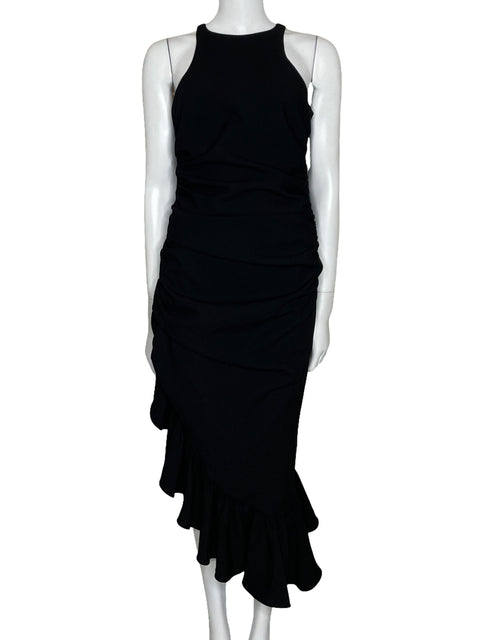 Vestido Cinq à Sept Drapeado Negro-Talla S