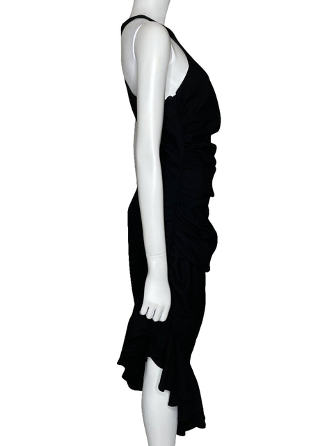 Vestido Cinq à Sept Drapeado Negro-Talla S