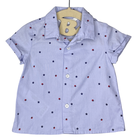 Camisa Mayoral Estrellas Azul-Talla 2M