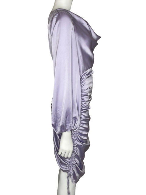 Vestido Finders Keepers Drapeado Morado-Talla 6