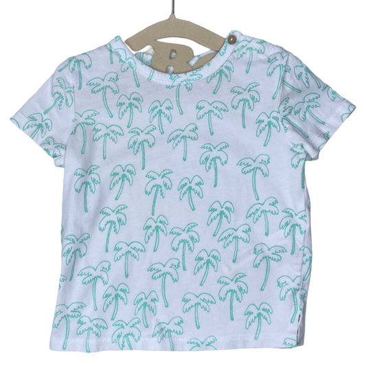 Camiseta Lft Baby Palmeras Blanco-Talla 6M