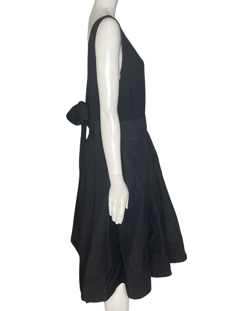 Vestido Ralph Lauren Midi Acampanado Negro - Talla 12