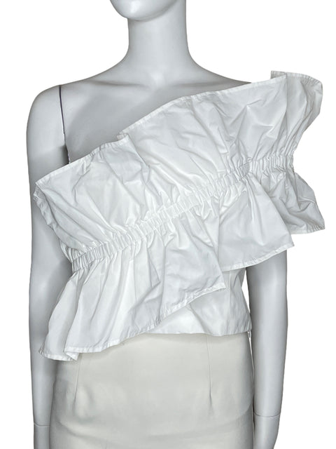 Top AEL Vuelo Asimétrico Blanco-Talla XL