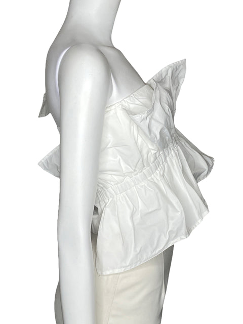 Top AEL Vuelo Asimétrico Blanco-Talla XL