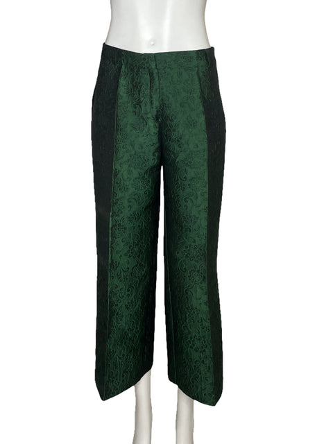 Pantalòn Trucco Jacquard Verde-Talla M