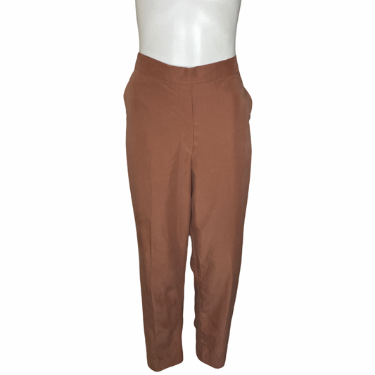 Pantalón MNG Recto Marrón - Talla 10