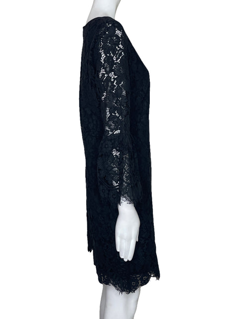 Vestido Banana Republic Midi Encaje Negro-Talla 6