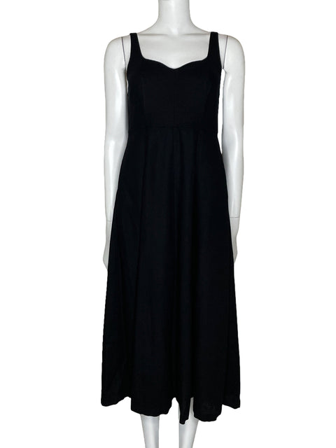 Vestido Old Navy Tirantes Midi Negro-Talla XS