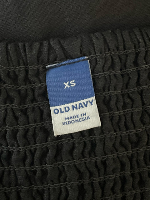 Vestido Old Navy Tirantes Midi Negro-Talla XS