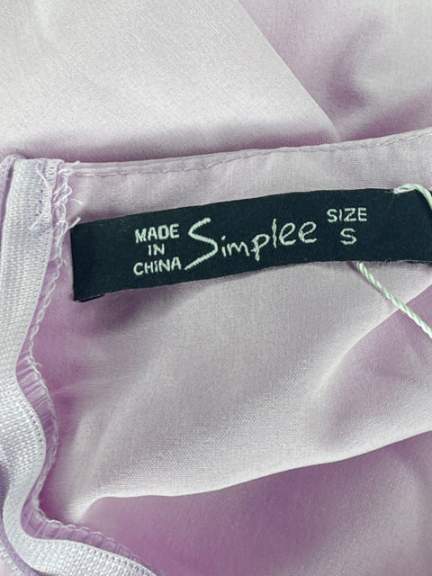 Vestido Simplee Encaje Rosado-Talla S