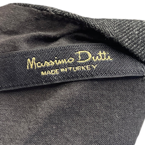 Top Massimo Dutti Elastico Negro-Talla S
