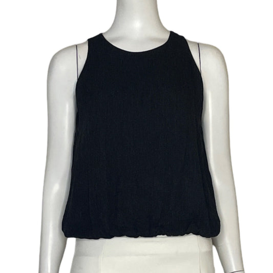 Top Massimo Dutti Elastico Negro-Talla S