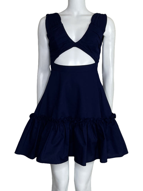 Vestido Darcé Cut Out Mini Azul-Talla S