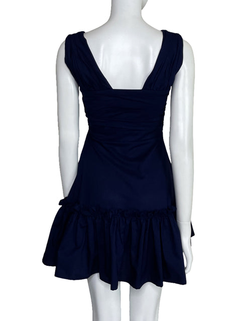 Vestido Darcé Cut Out Mini Azul-Talla S