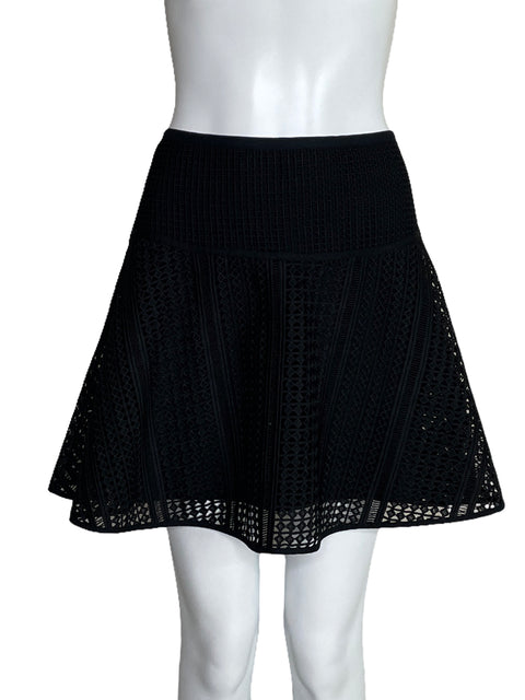 Falda Armani Exhange Troquelada Mini Negro-Talla 6