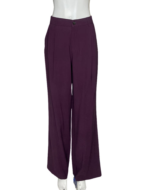 Pantalòn Zara Pinzas Rojo Vino-Talla S