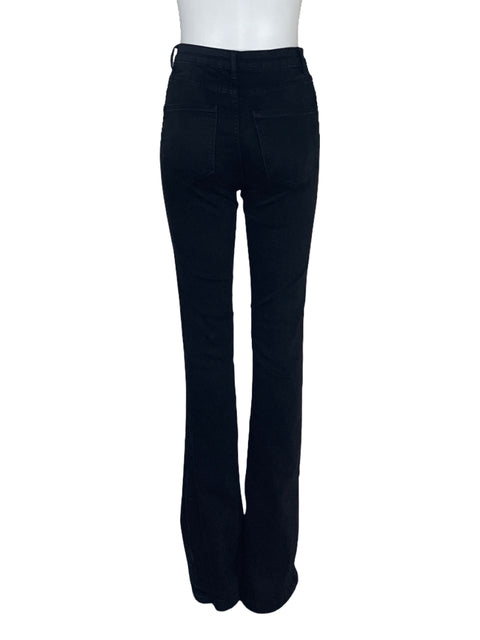 Pantalón Zara Tiro Alto Flare Negro-Talla 2