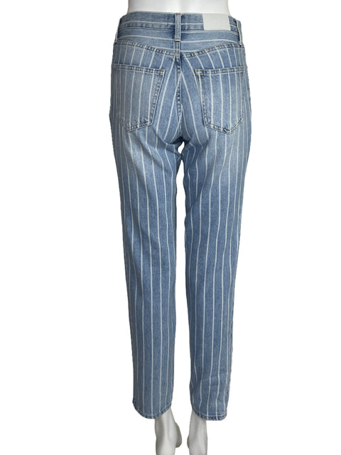 Pantalón Pistola Slim Rayas Azul-Talla 25
