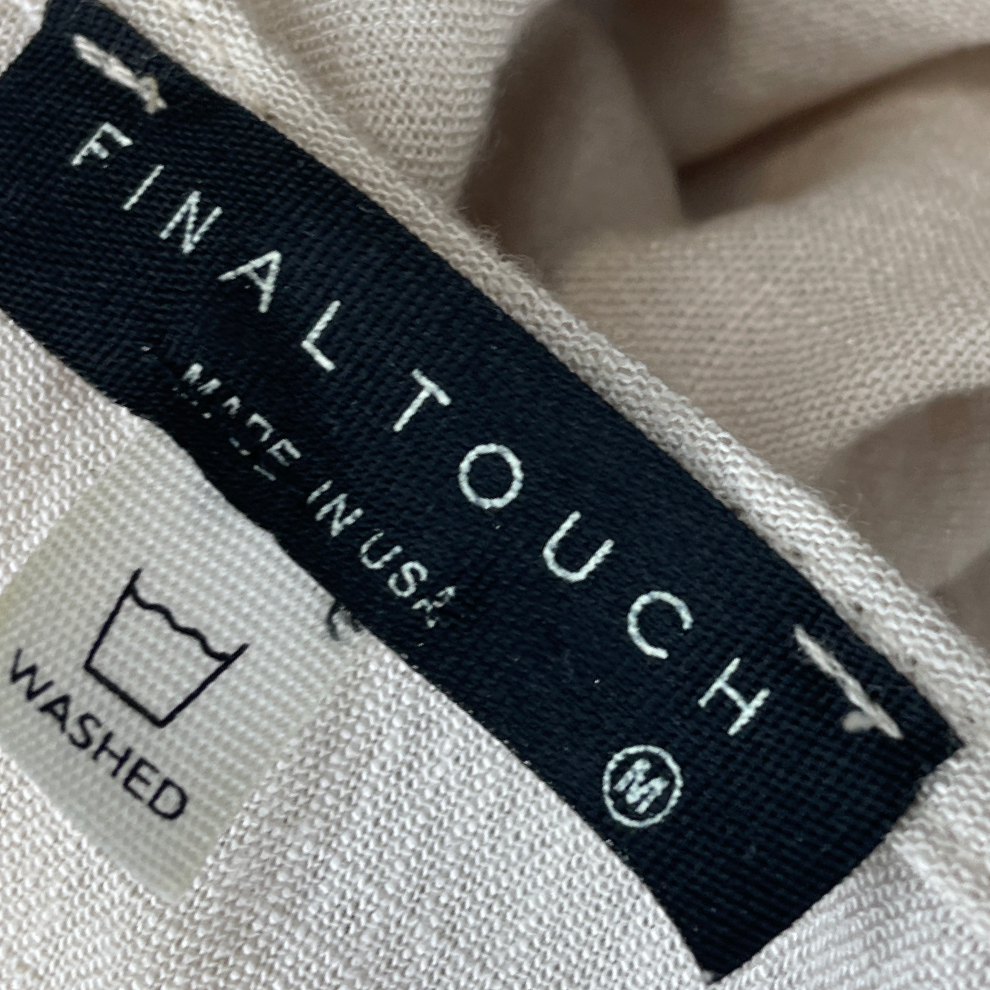 Blusa FINAL TOUCH Sin Mangas Fluido Beige - Talla M