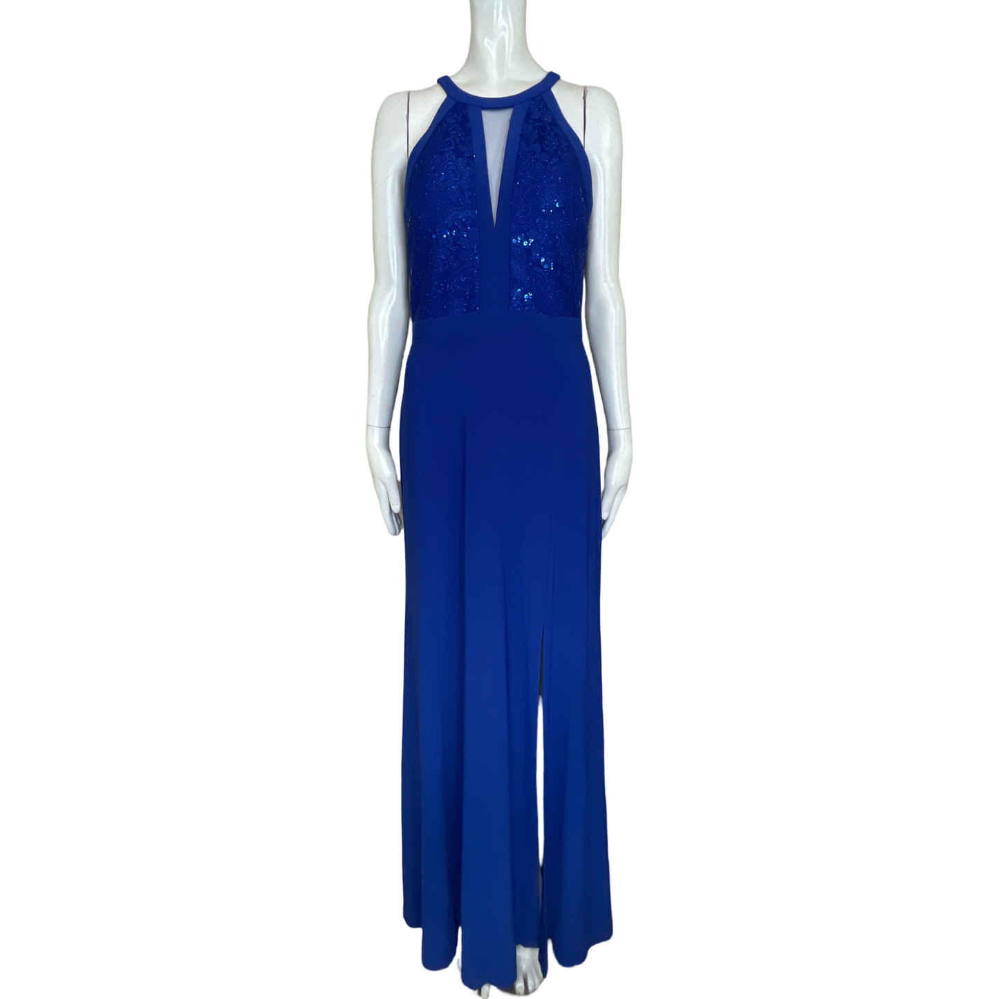 Vestido NIGHTWAY Brillante Sin Mangas Azul - Talla M