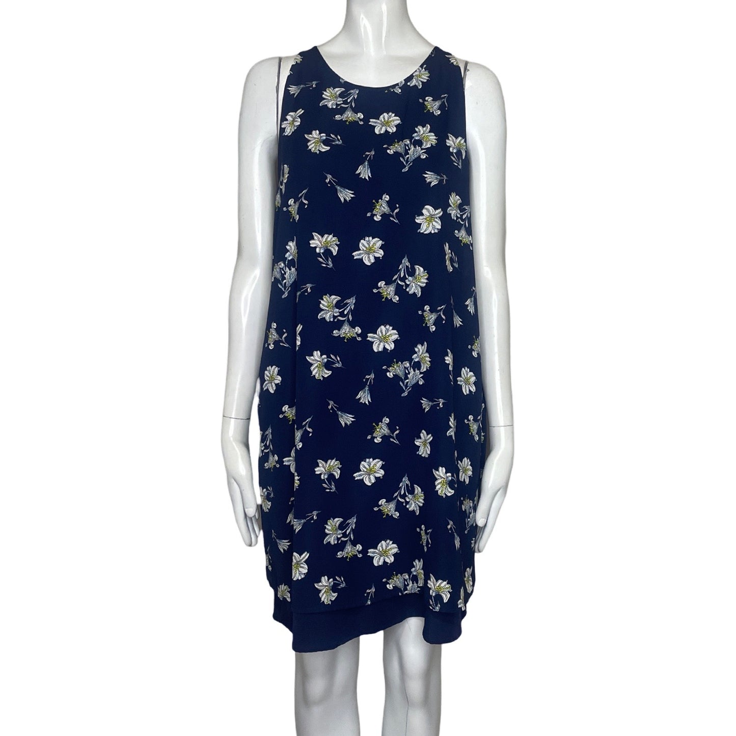 Vestido Carolina Belle Flores Azul-Talla M