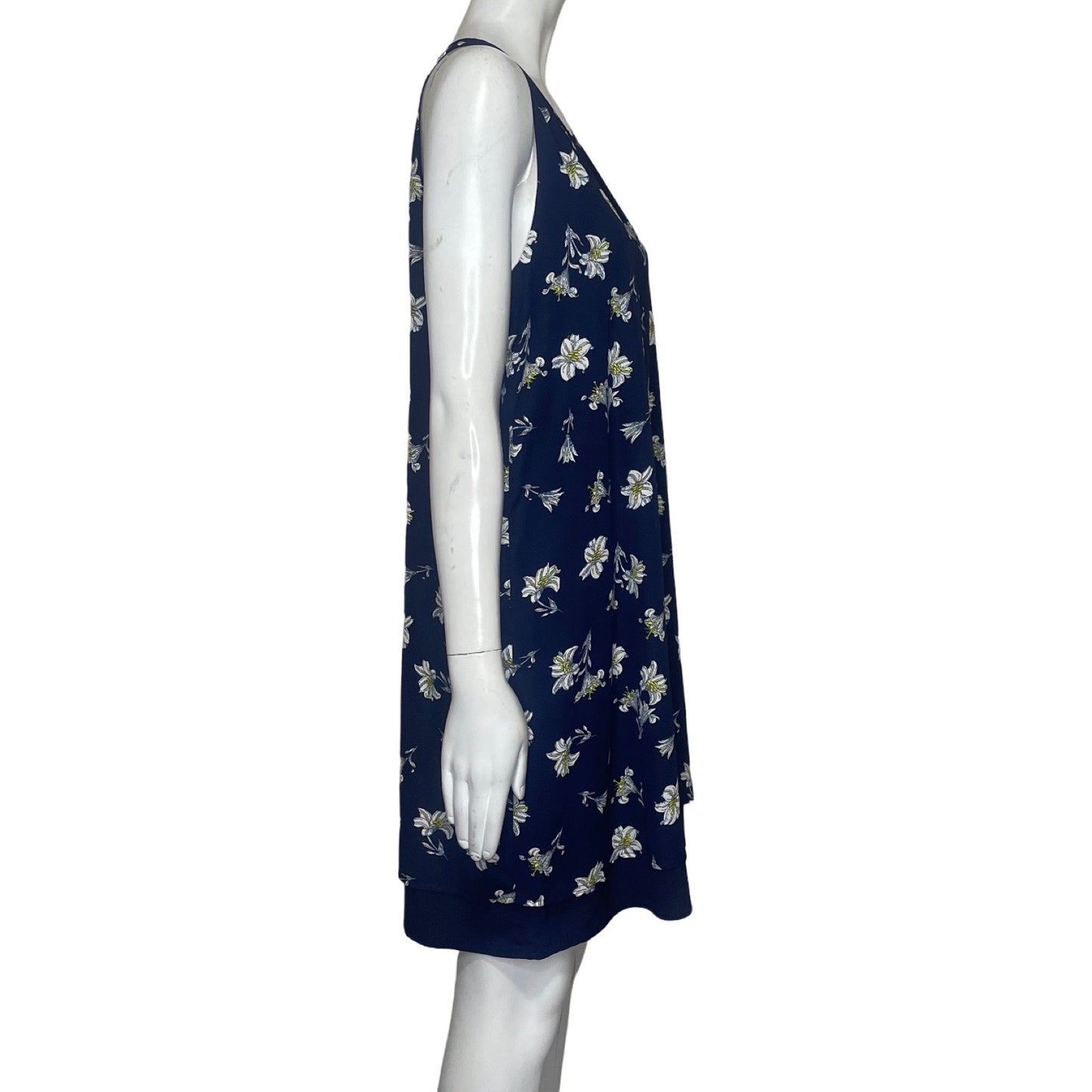 Vestido Carolina Belle Flores Azul-Talla M