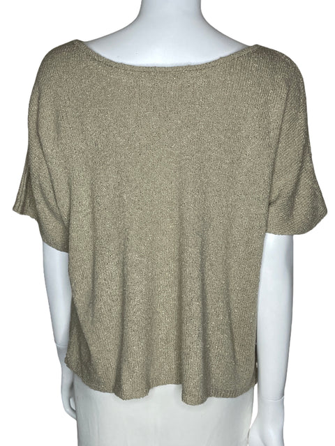 Top Amira De Punto Beige-Talla M