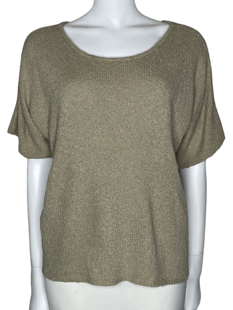 Top Amira De Punto Beige-Talla M