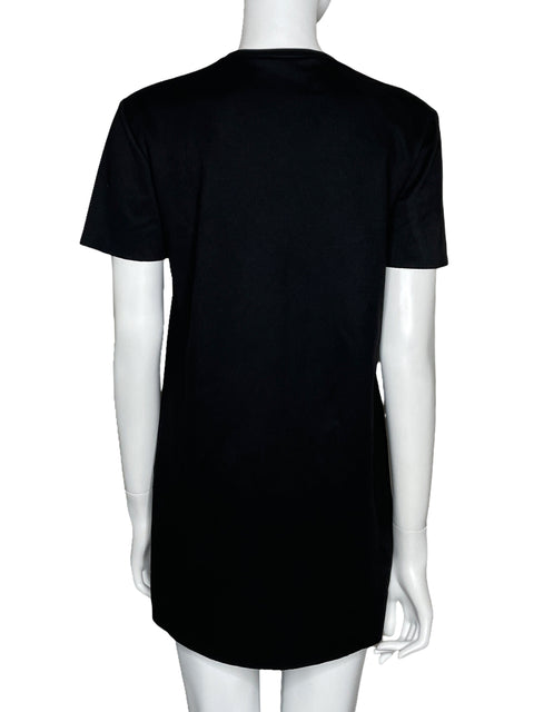 Vestido Zara Mini Cuello Redondo Negro-Talla S