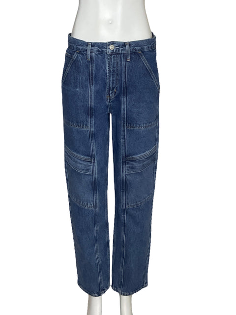 Pantalòn Agolde Cargo Jeans Azul-Talla 28