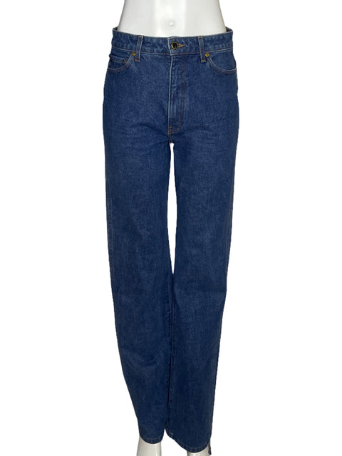 Pantalòn Khaite Recto Jeans Azul-Talla 27