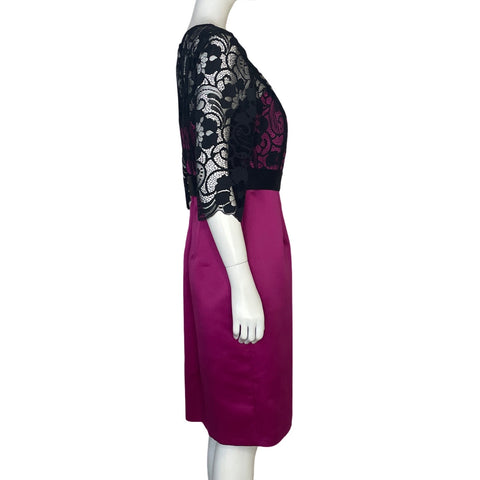 Vestido Sonia Peña Encaje Fucsia - Talla 42