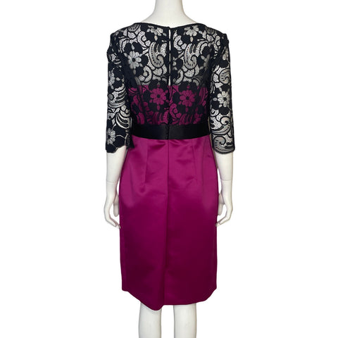 Vestido Sonia Peña Encaje Fucsia - Talla 42