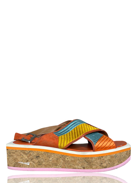 Calzado Clergerie Corcho Naranja- Talla 39