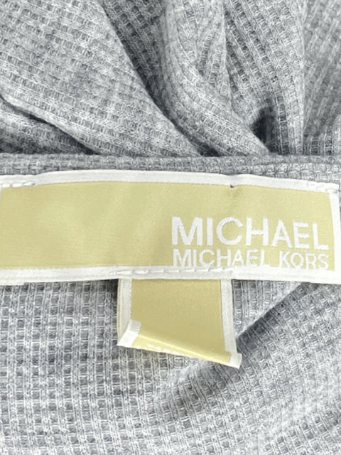 Blusa Michael Kors Cruzada Mangas Gris-Talla L