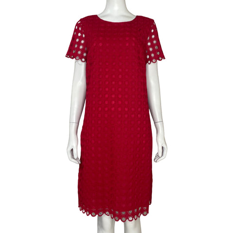 Vestido Talbots Encaje Rojo - Talla 6