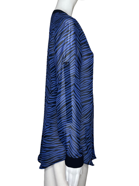 Blusa Azulu Mangas Rayas Azul-Talla 3