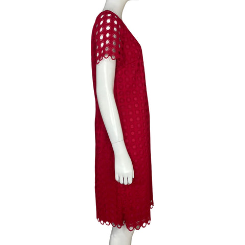 Vestido Talbots Encaje Rojo - Talla 6