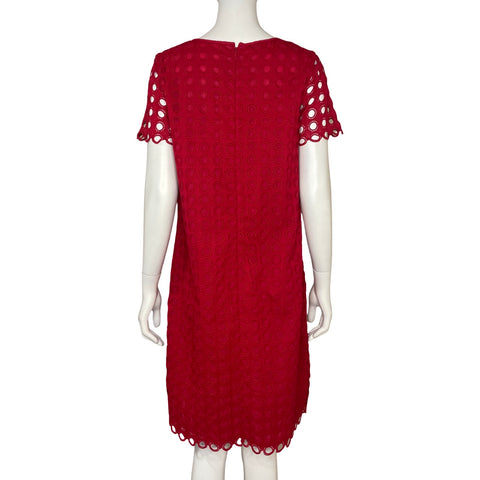 Vestido Talbots Encaje Rojo - Talla 6