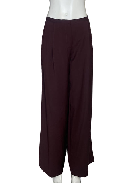 Pantalòn Massimo Dutti Trouser Rojo Vino-Talla 6