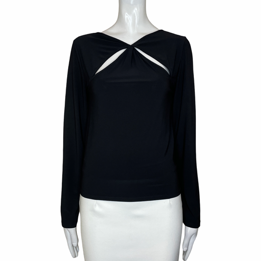 Sweater ZARA Mangas Larga CutOut Negro - Talla M