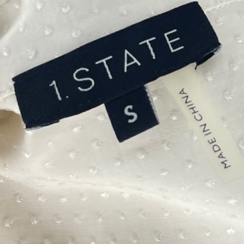 Blusa 1. State  Mangas Larga Blanco - Talla S