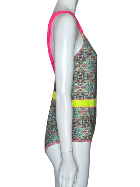 Vestido de Baño Mar De Rosas Estampado Rosado-Talla L