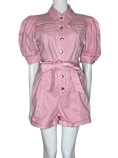 Romper Aje Cecilly Denim Rosado-Talla 10